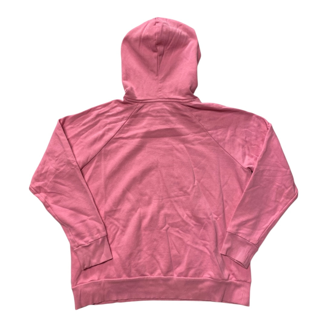 Athletic Sweatshirt Hoodie By Under Armour In Pink, Size:L