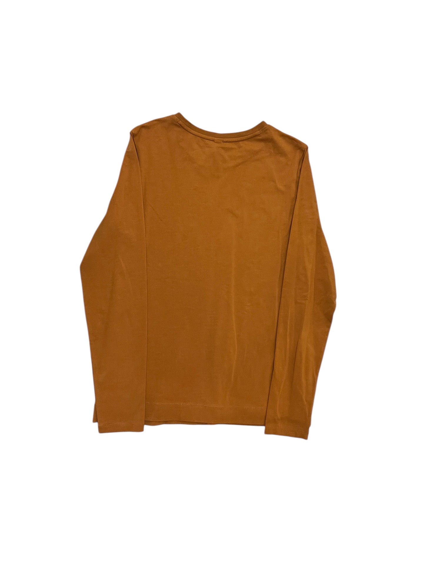 Athletic Top Ls Collar By Athleta In Orange, Size:S