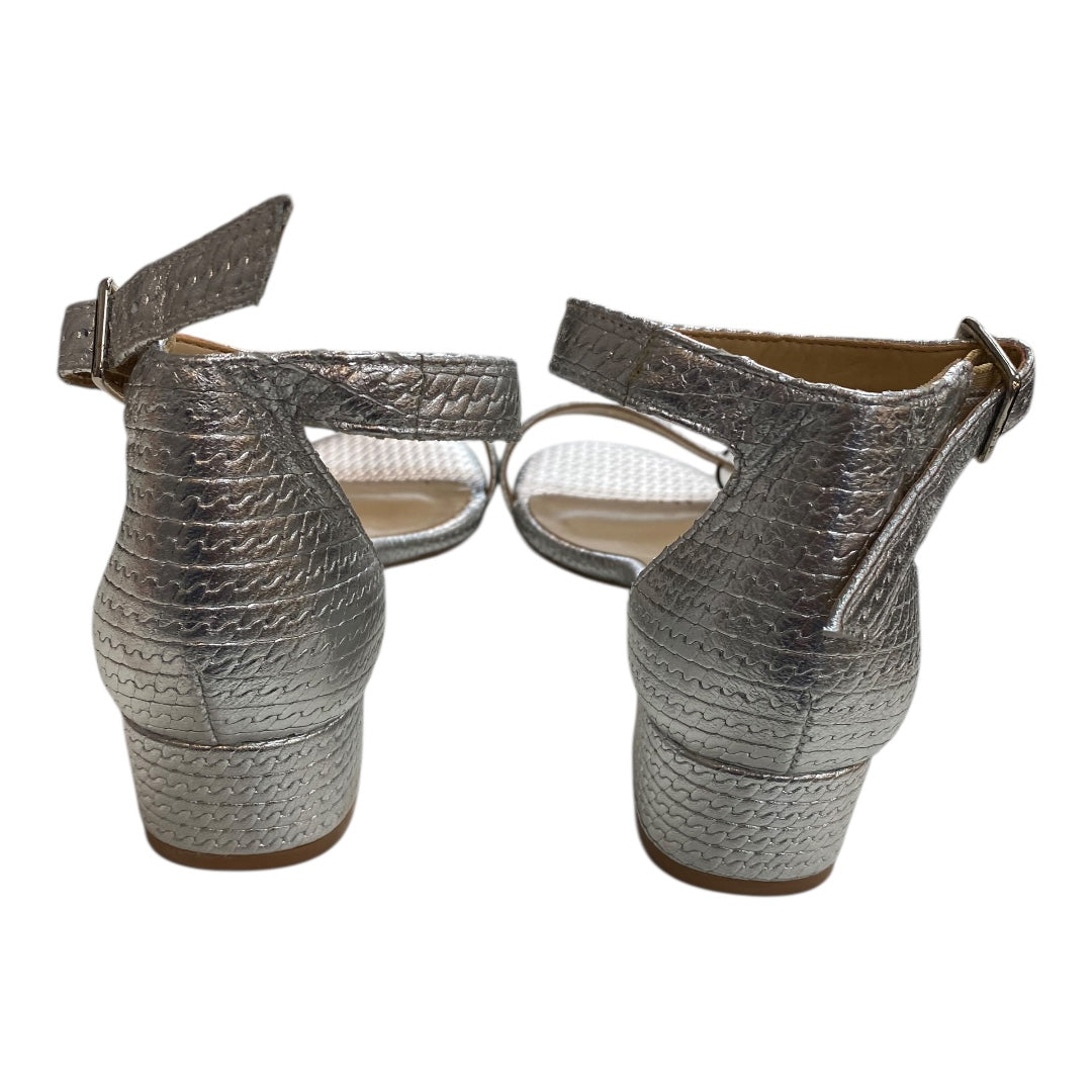 Sandals Heels Kitten By Michael By Michael Kors In Grey, Size:8.5