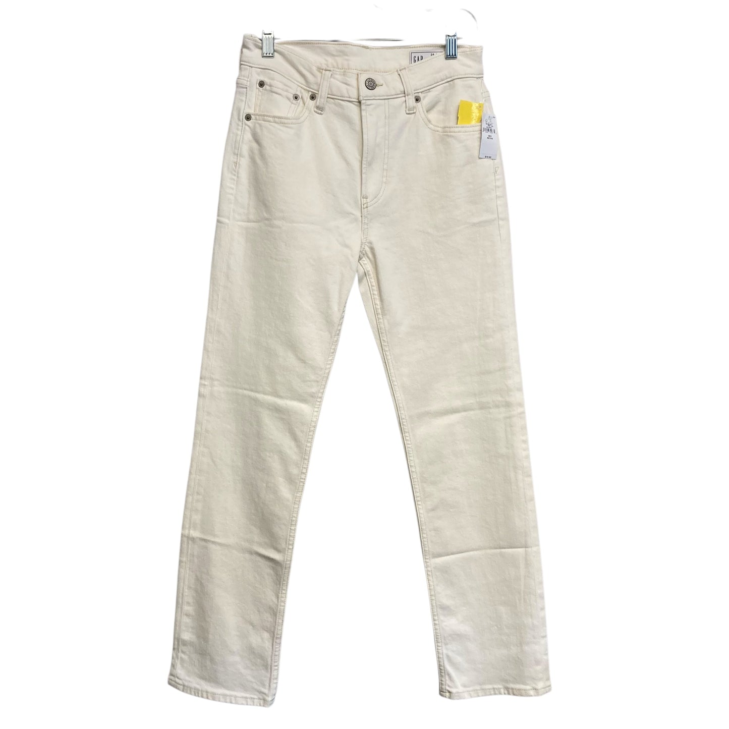 Jeans Straight By Gap In Cream, Size:2P