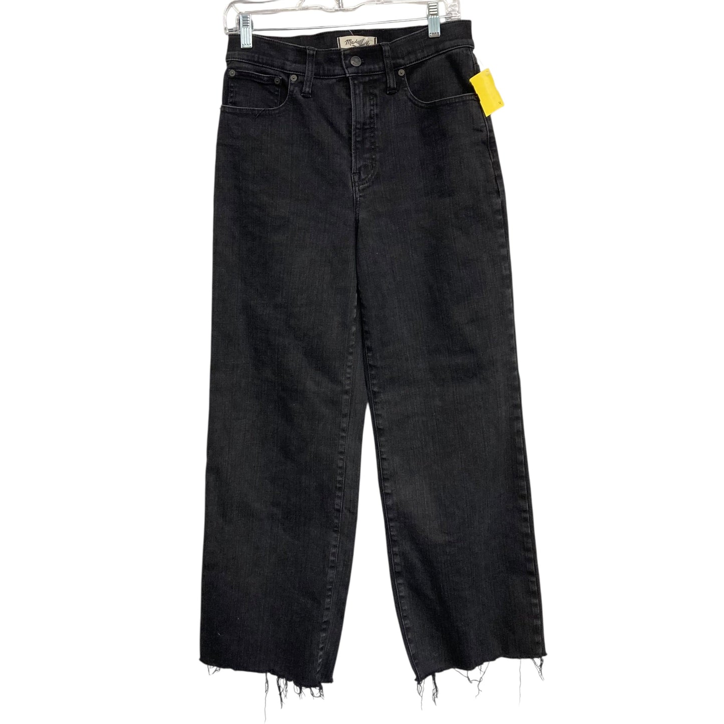 Jeans Wide Leg By Madewell In Black Denim, Size:6