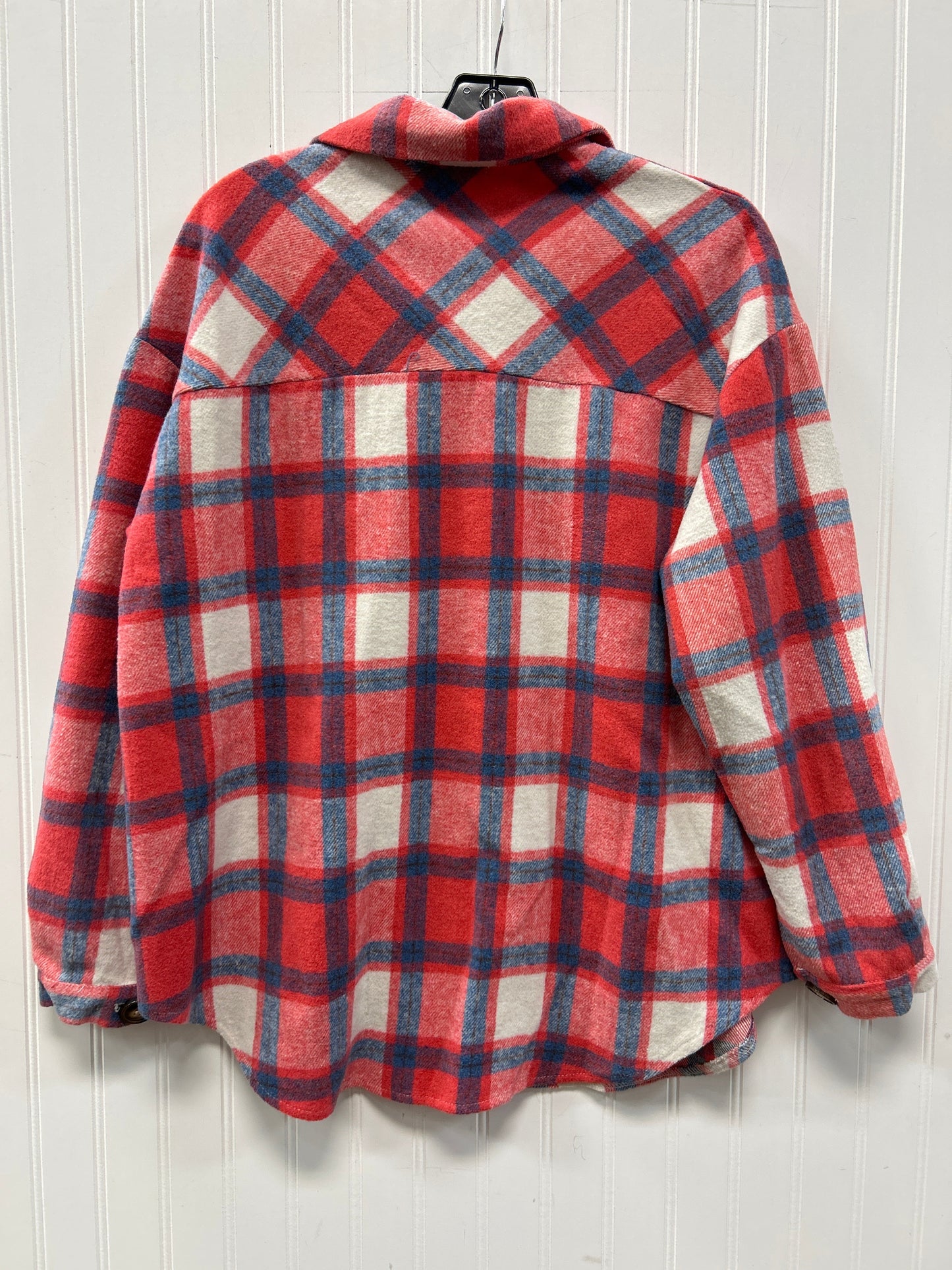 Jacket Fleece By Veveret In Blue & Pink, Size:M