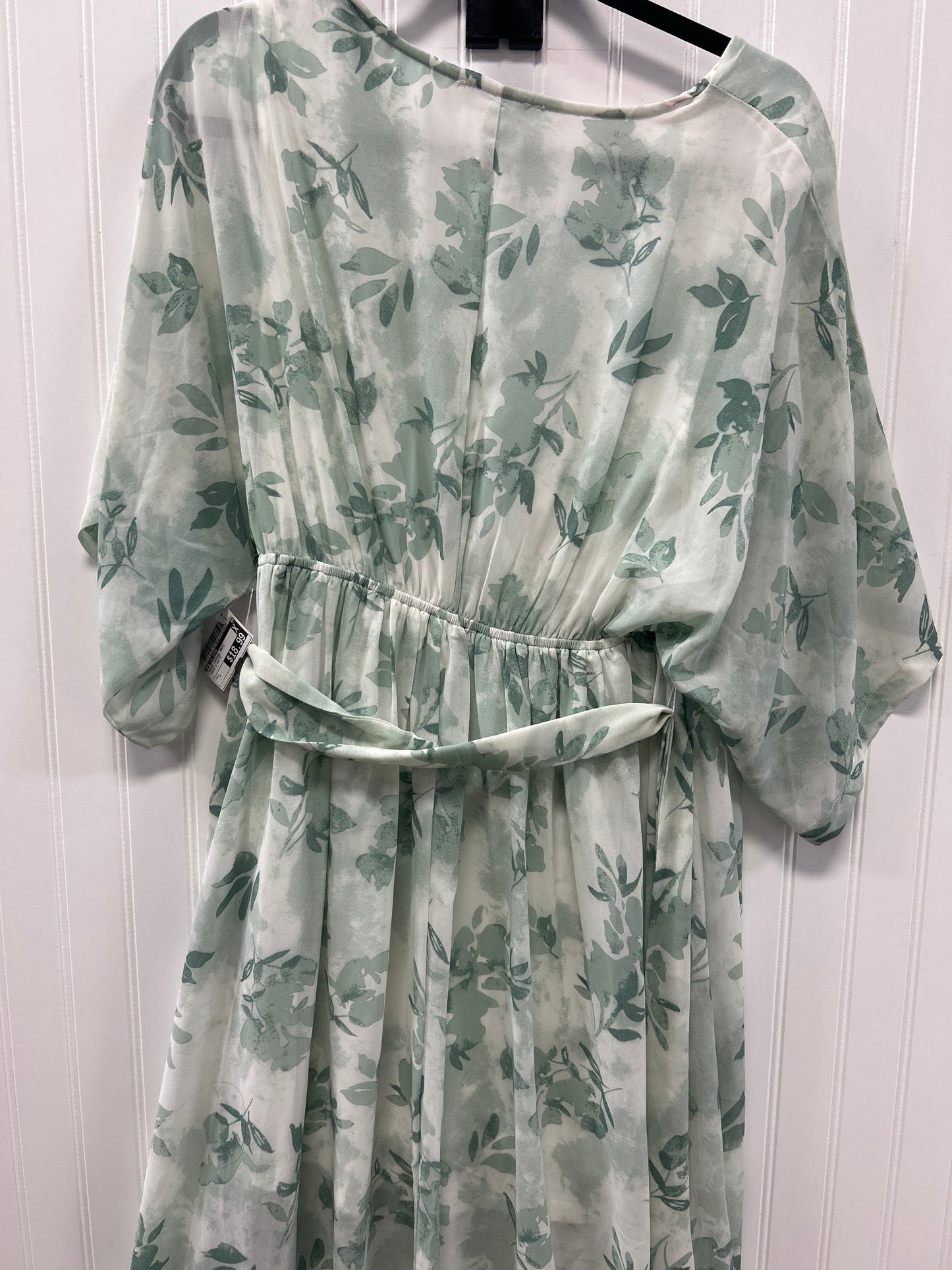 Dress Casual Maxi By Baltic Born In Green & White, Size:L