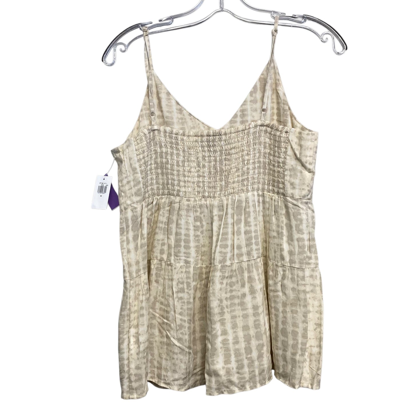 Top Sleeveless By Old Navy In Cream & Tan, Size:M