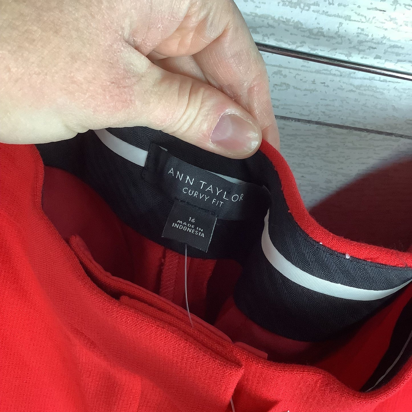 Pants Dress By Ann Taylor In Red, Size: 16