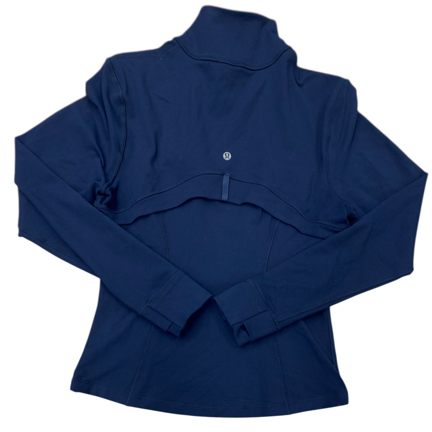 Athletic Jacket By Lululemon In Navy, Size:12