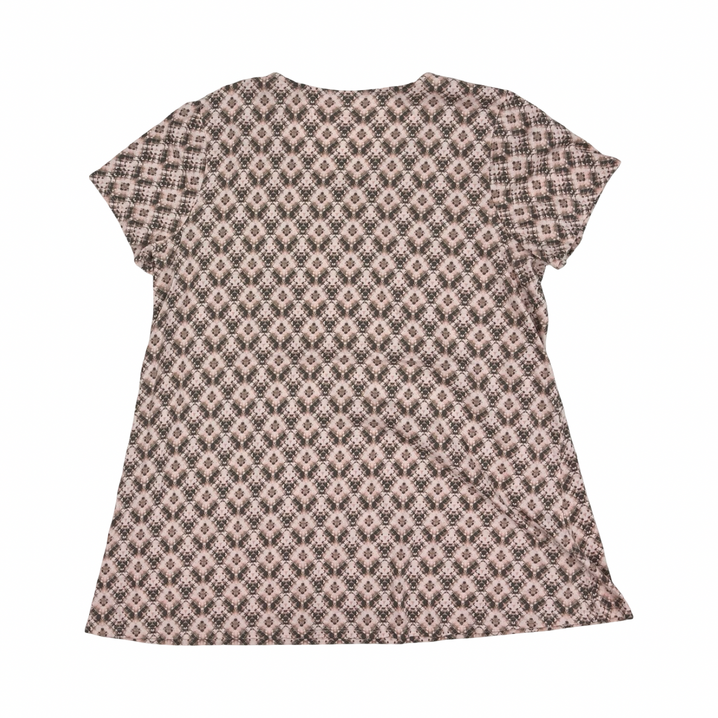 Top Ss By Pure Jill In Brown & Pink, Size:L