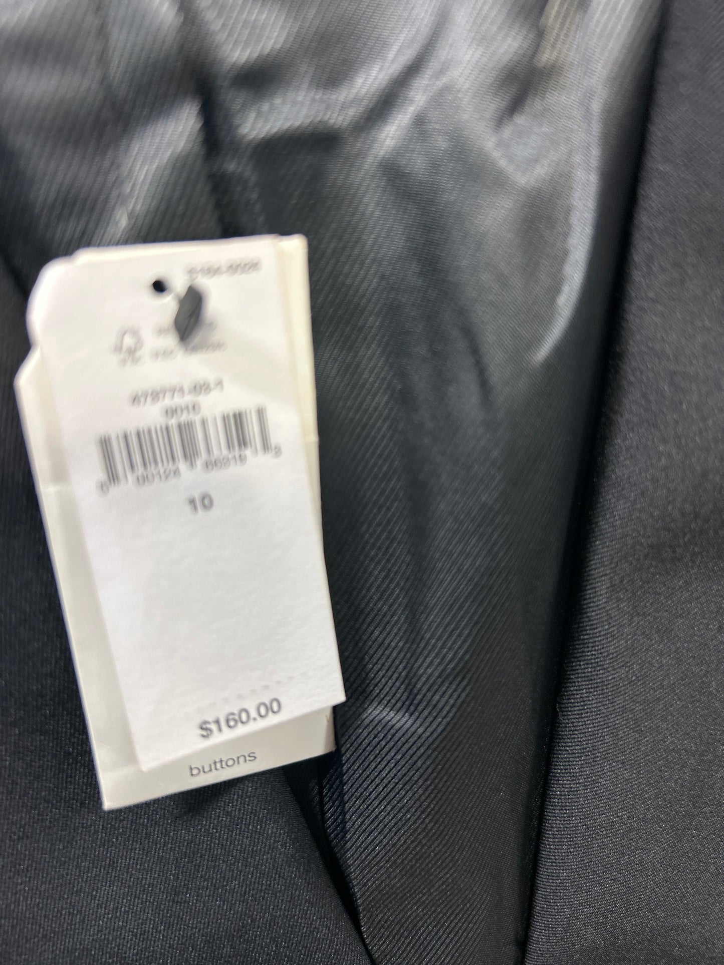 Blazer By Banana Republic In Black, Size:10 NWT