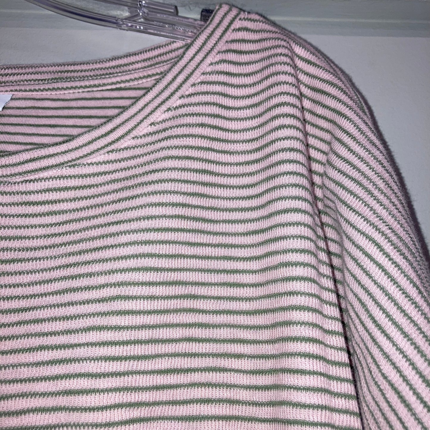 Top Ls Basic By J. Jill In Green & Pink, Size:2X