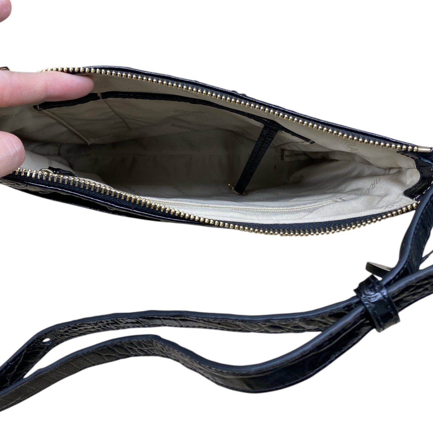 Handbag Designer By Brahmin In Black, Size:Medium