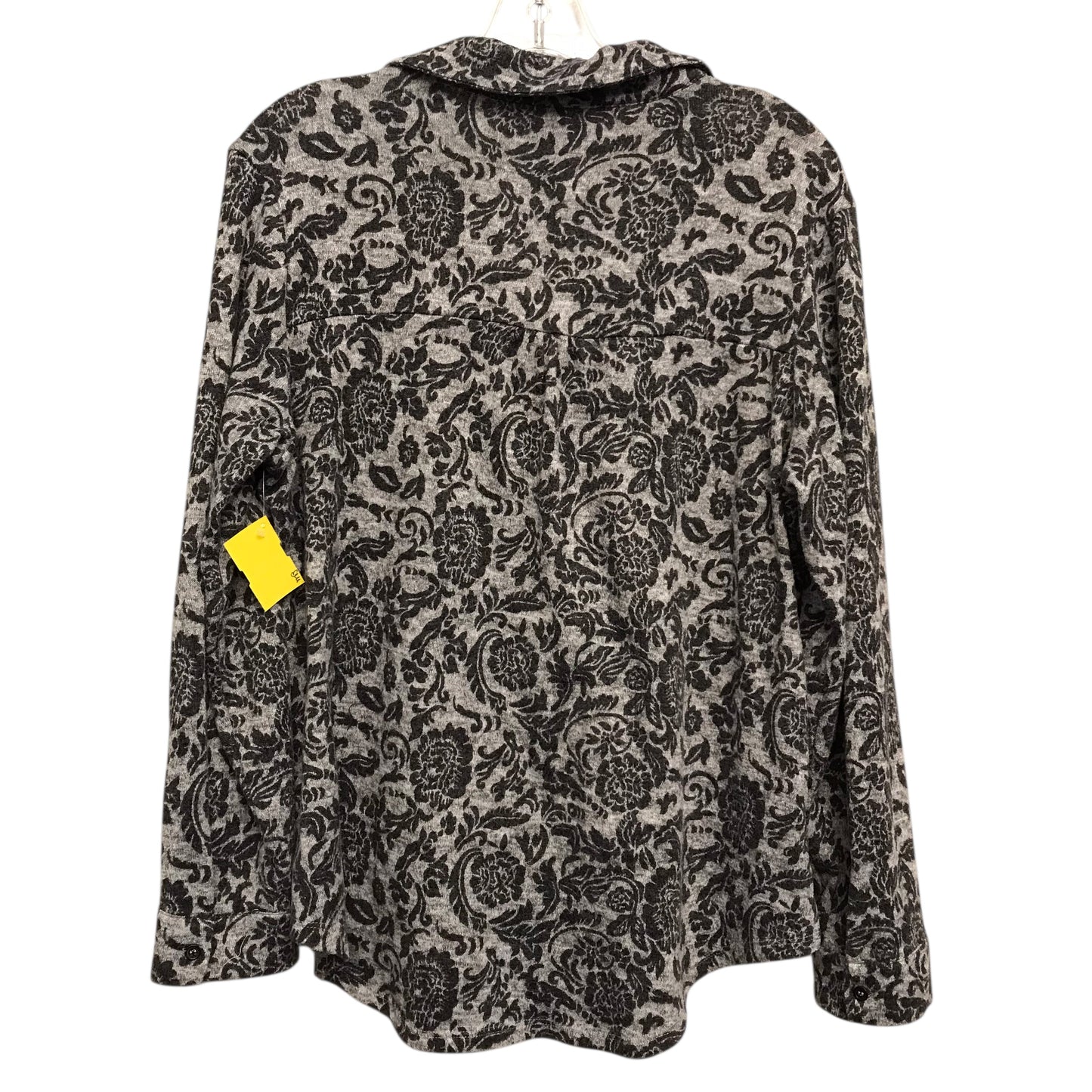 Top Ls By Massini In Black & Grey, Size:L