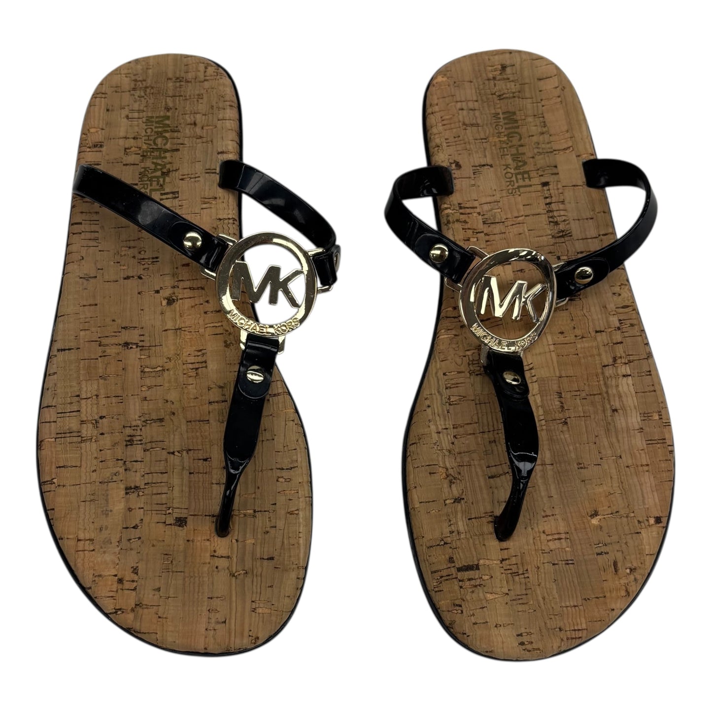 Sandals Designer By Michael Kors In Black, Size:8