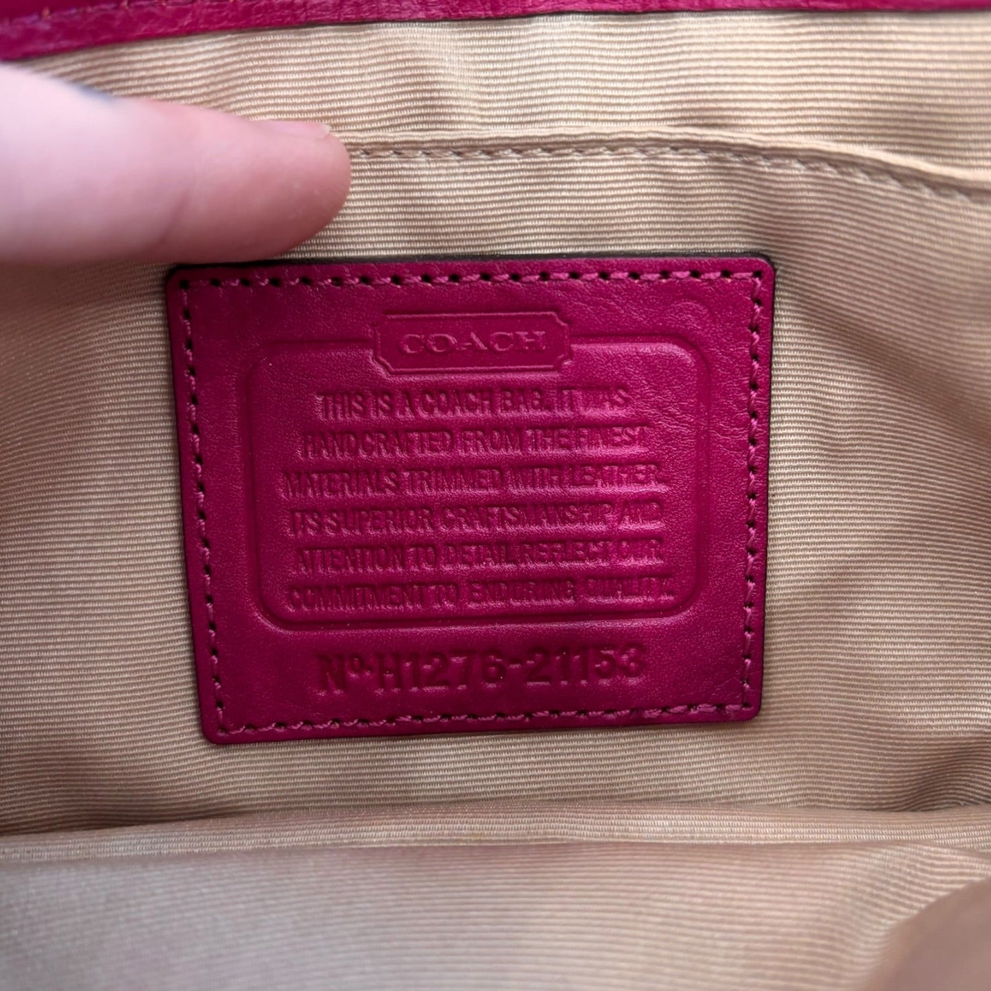 Crossbody Designer By Coach In Brown & Pink, Size:Small