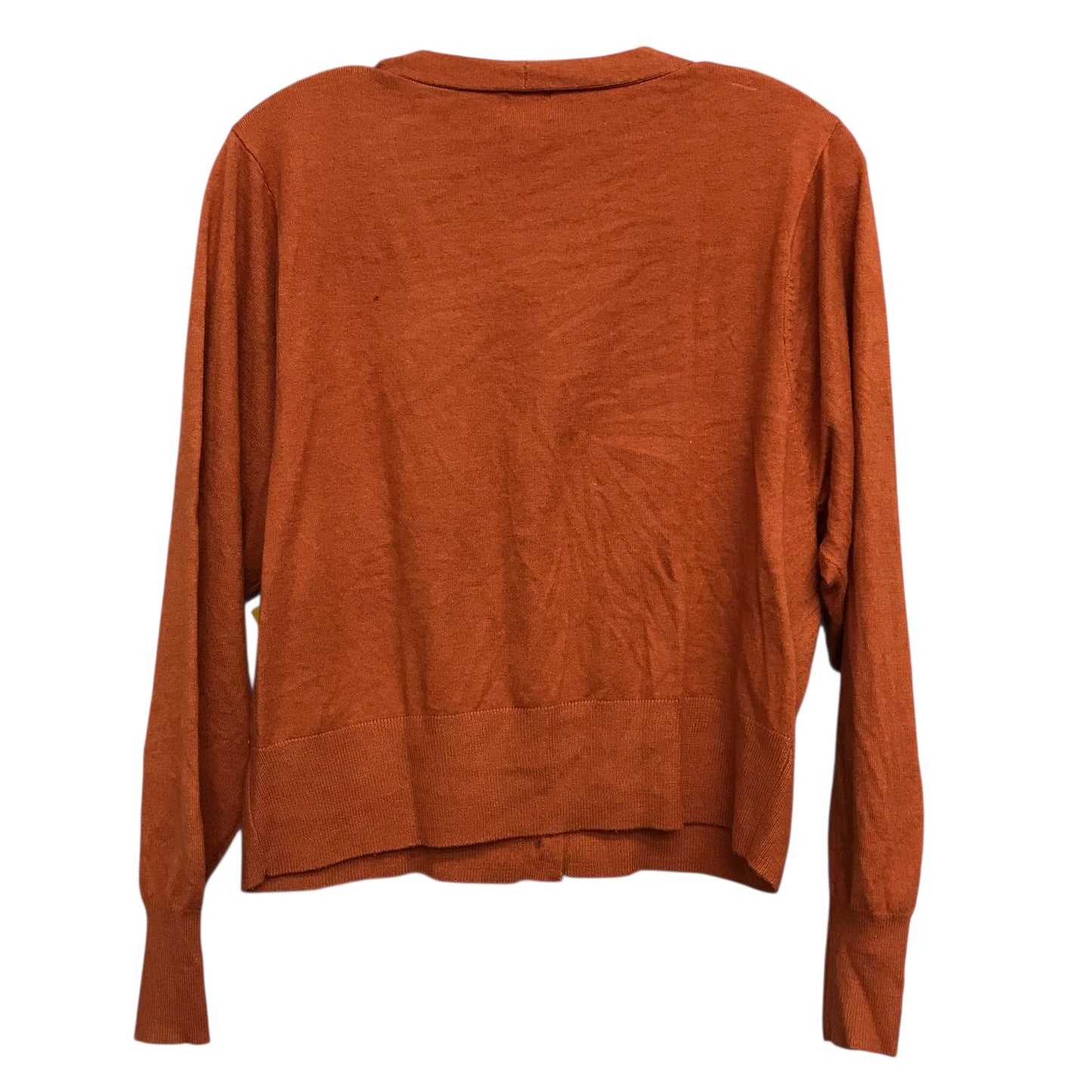 Sweater Cardigan By A New Day In Orange, Size:M