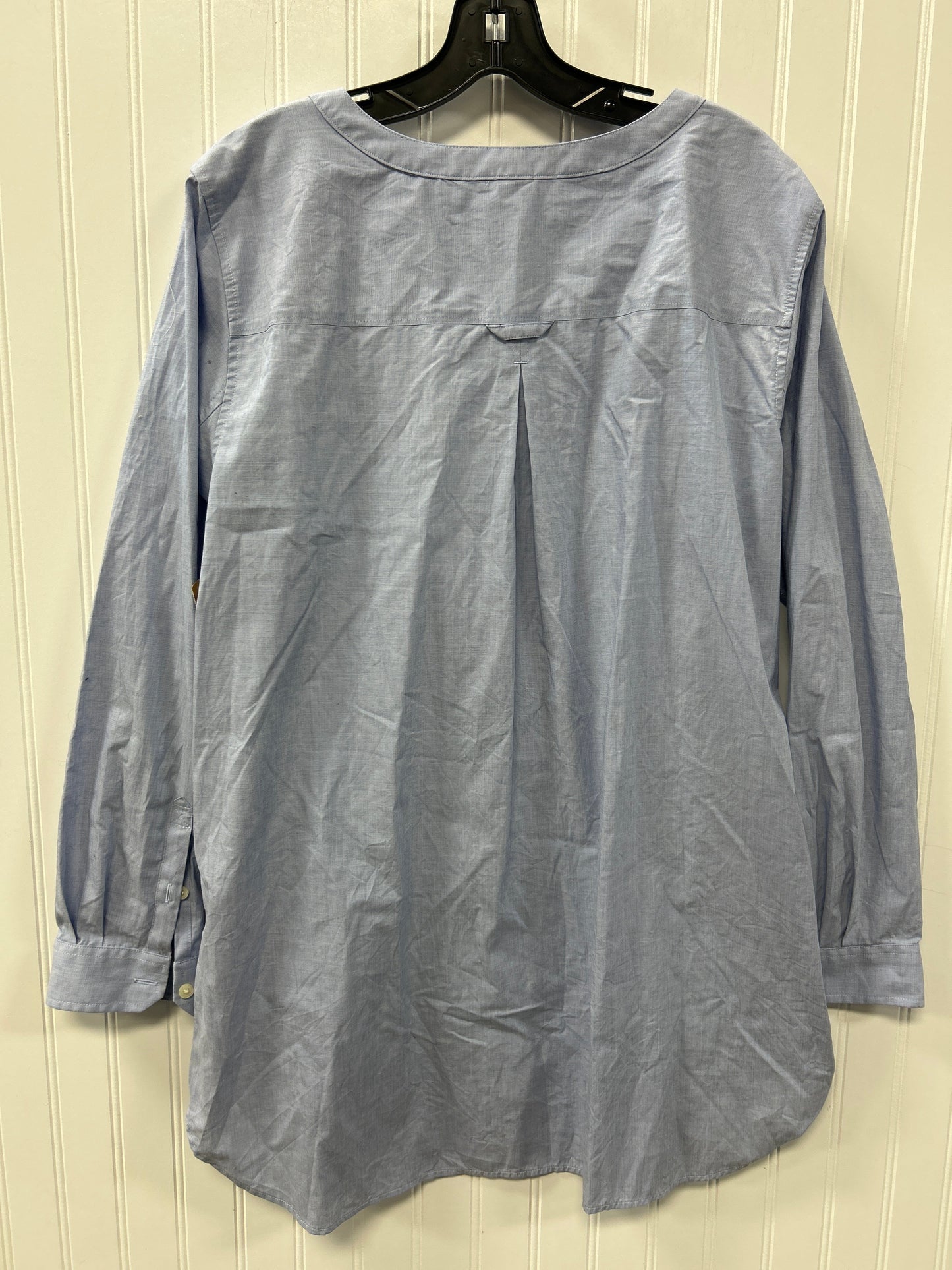 Tunic Ls By Duluth Trading In Blue, Size:Xl