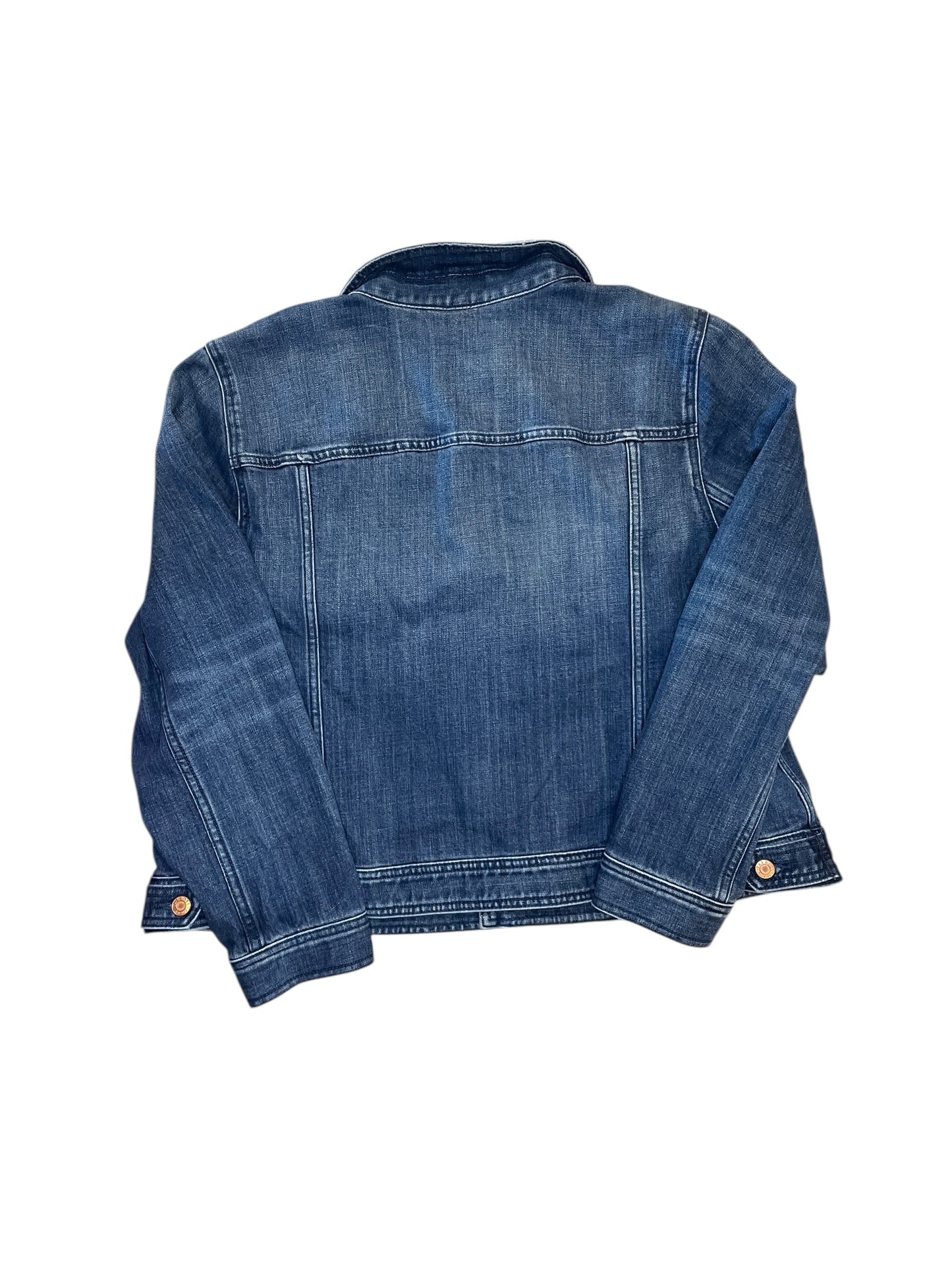 Jacket Denim By Talbots In Blue Denim, Size:2X