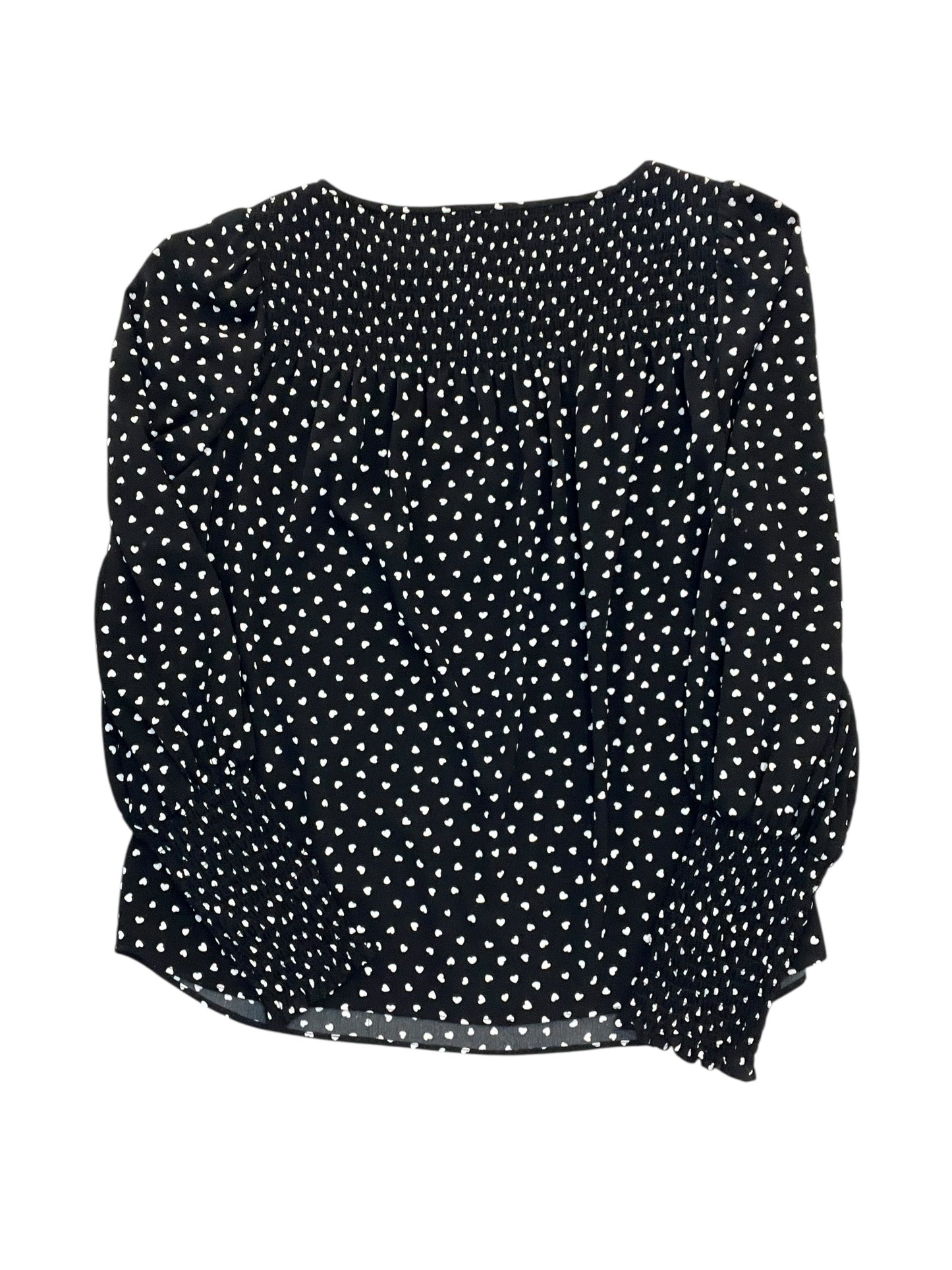 Blouse Designer By Kate Spade In Black, Size:S