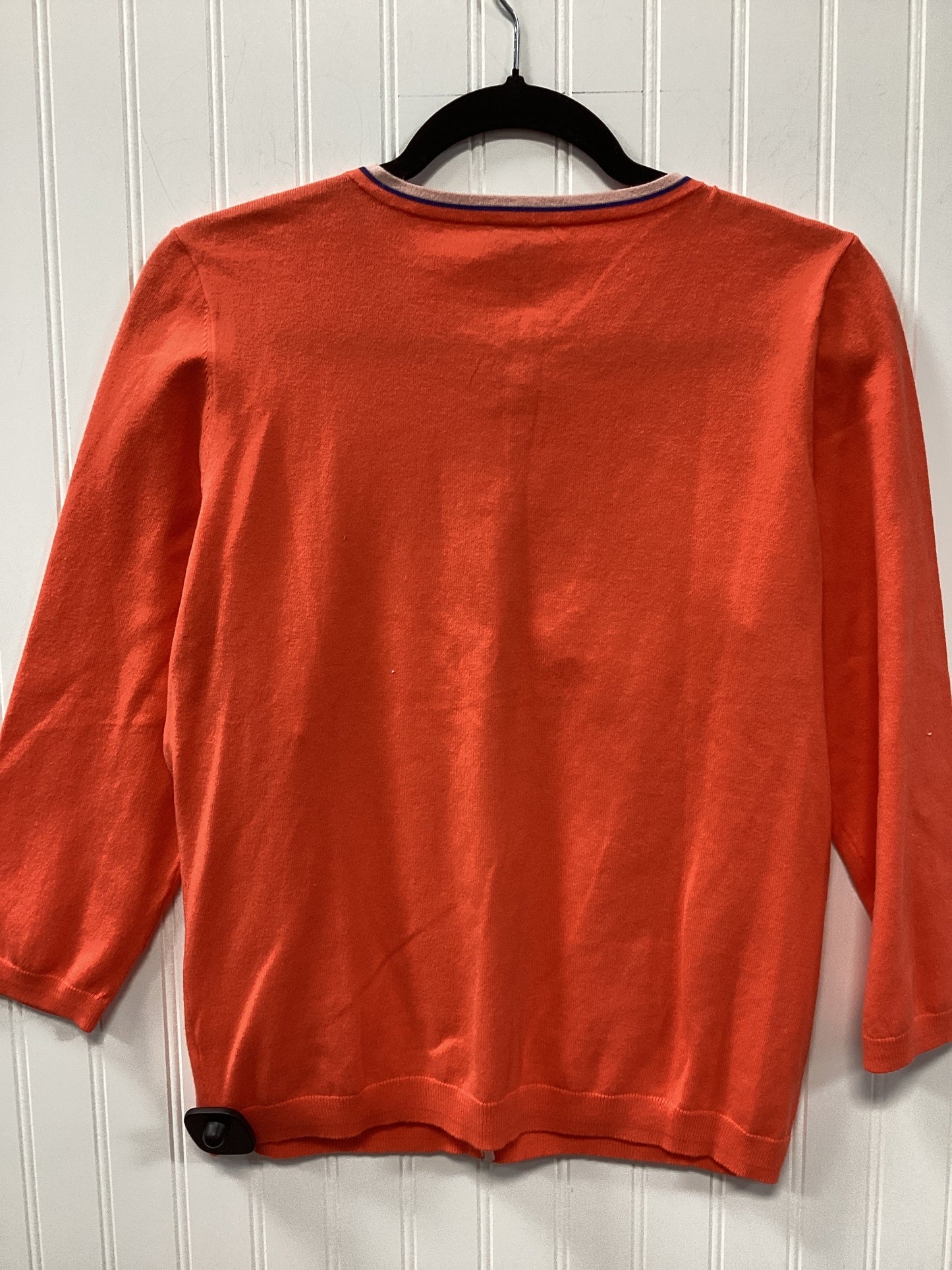 Cardigan By Talbots In Orange, Size:M