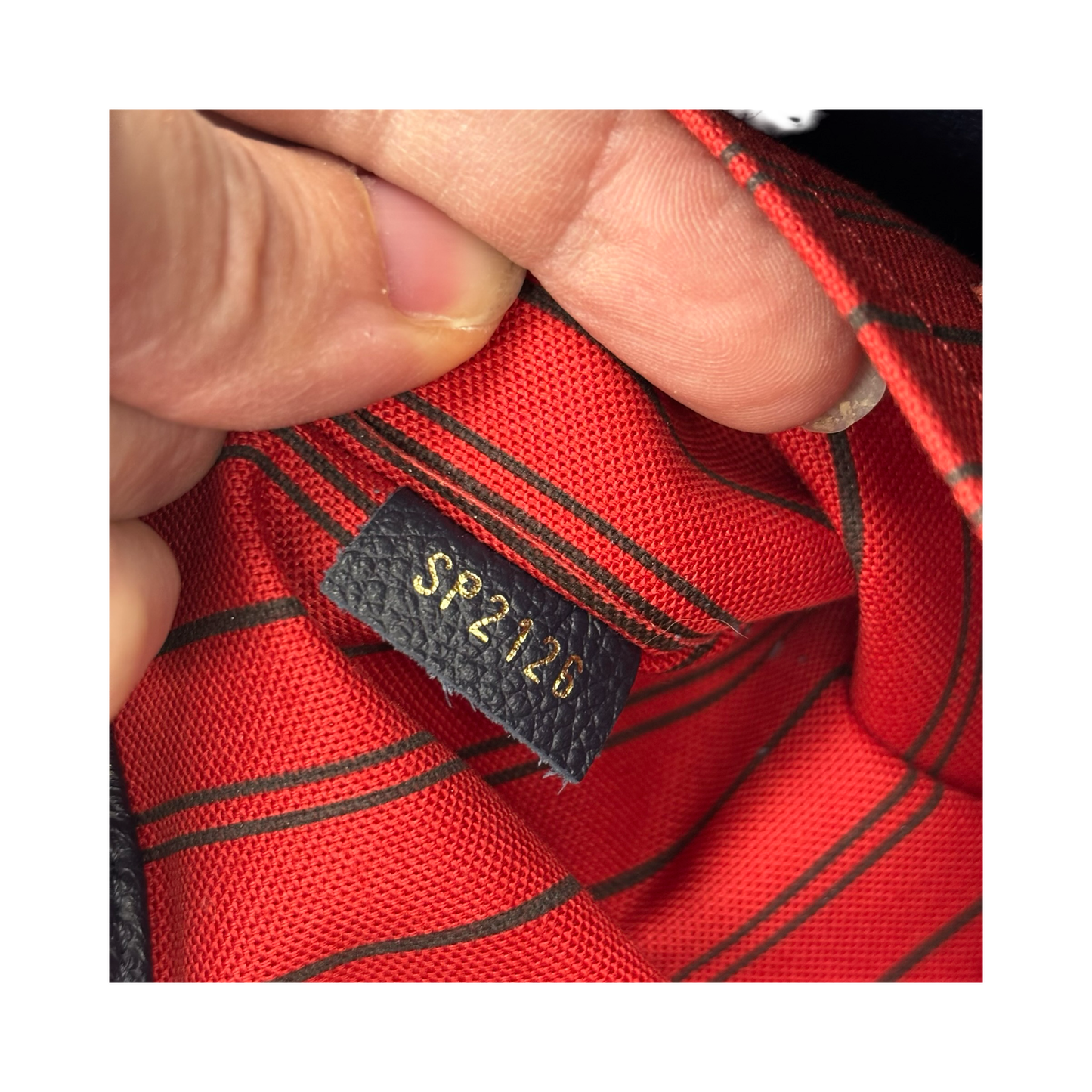 Handbag Luxury Designer By Louis Vuitton In Navy, Size:Medium