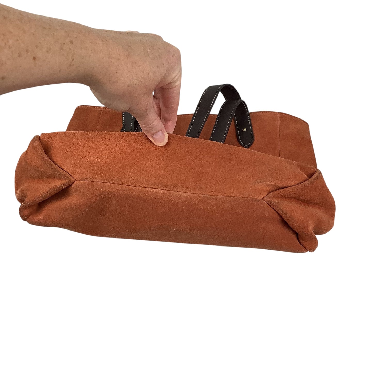 Handbag Leather By Lauren By Ralph Lauren, Size: Medium