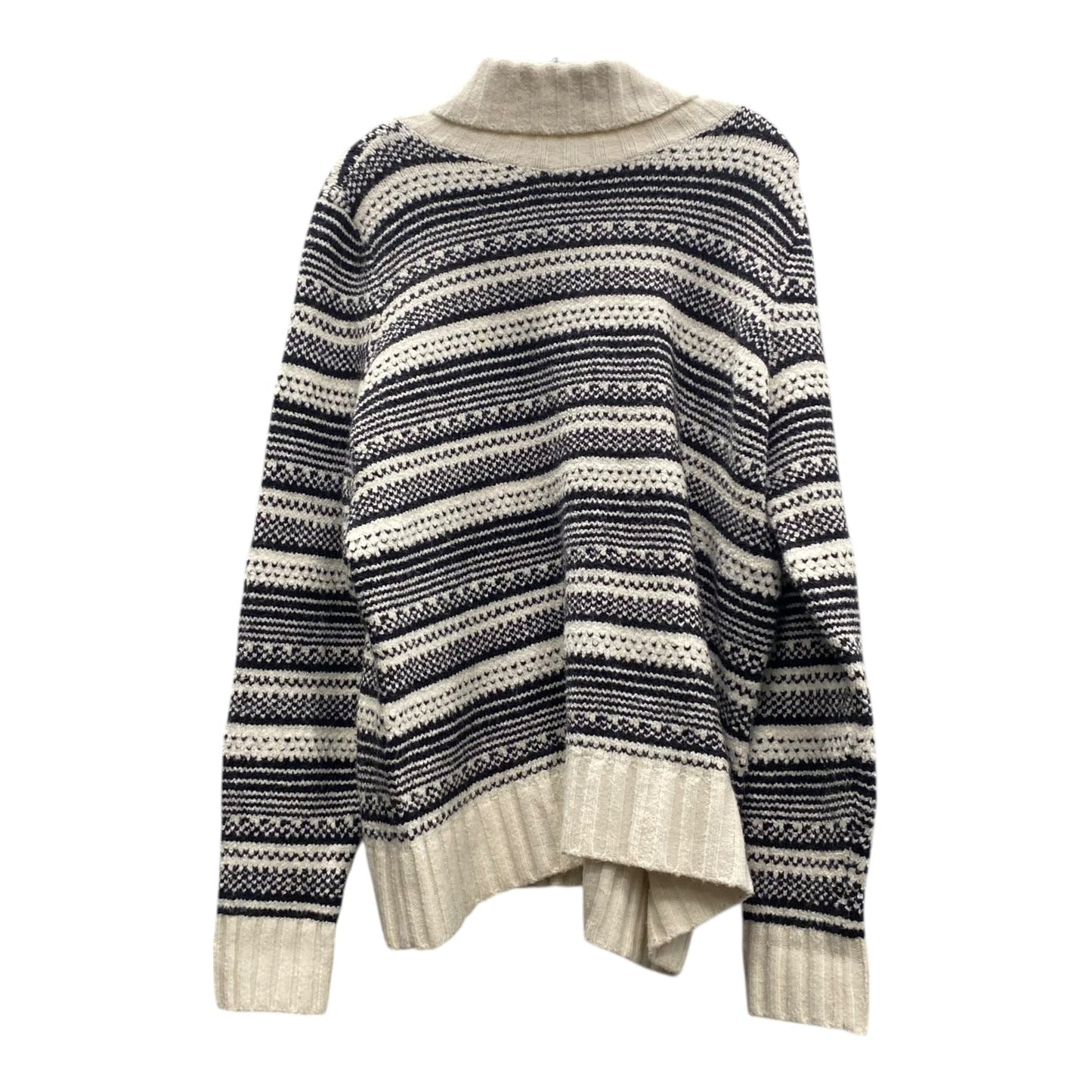 Sweater By Caslon In Black & Cream, Size:L