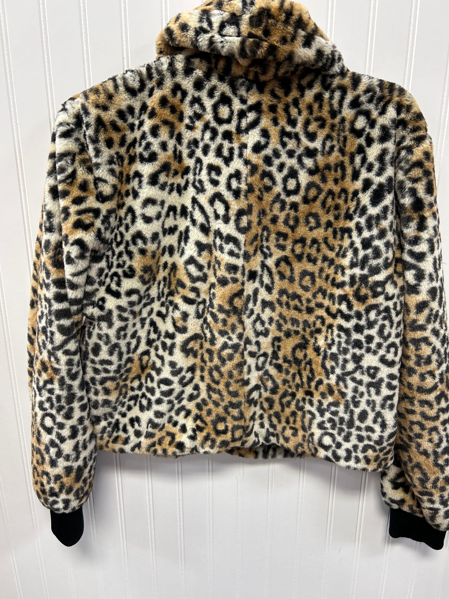 Jacket Fleece By Nine West In Brown, Size:M