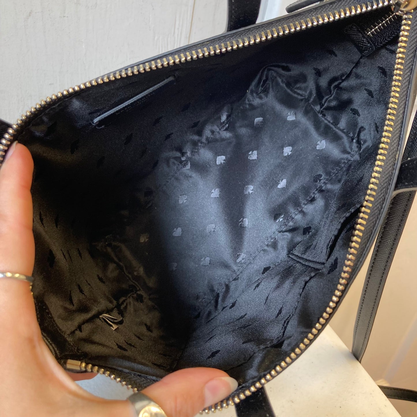 Handbag Designer By Kate Spade In Black, Size:Small