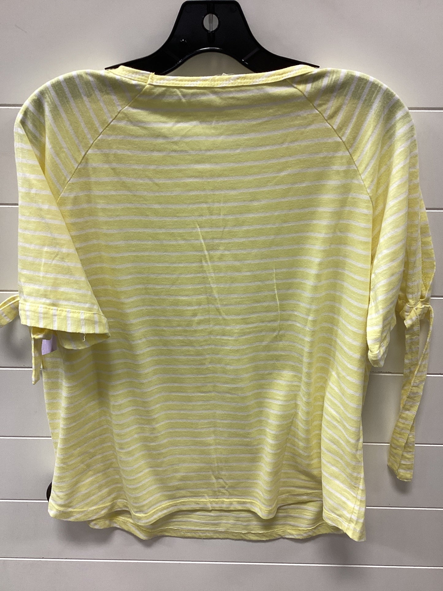Top Ss By Jane And Delancey In White & Yellow, Size:L