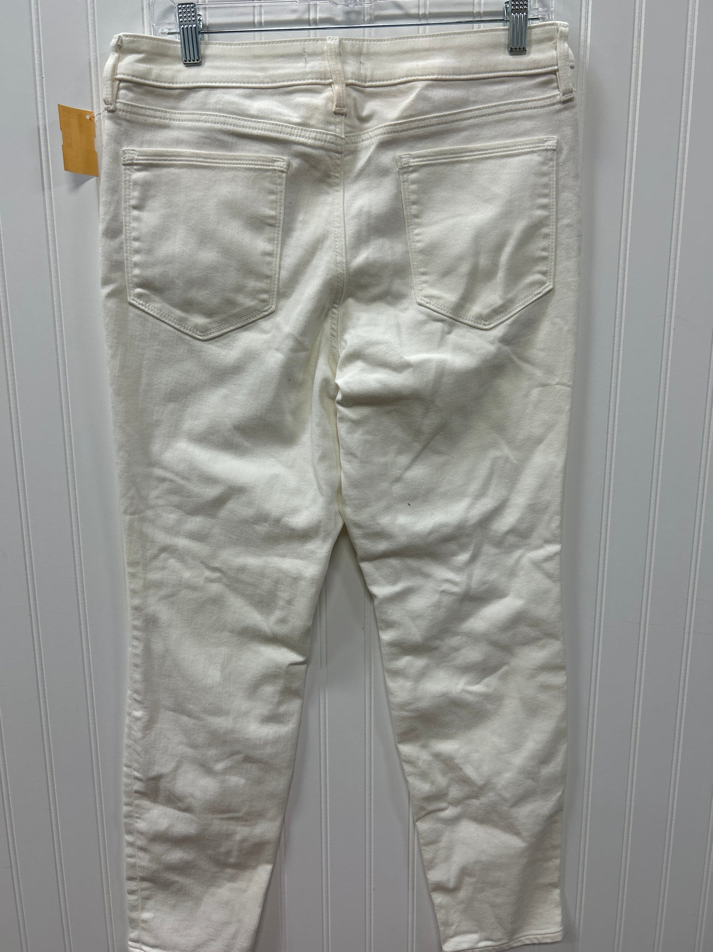 Jeans Skinny By Athleta In White Denim, Size:12