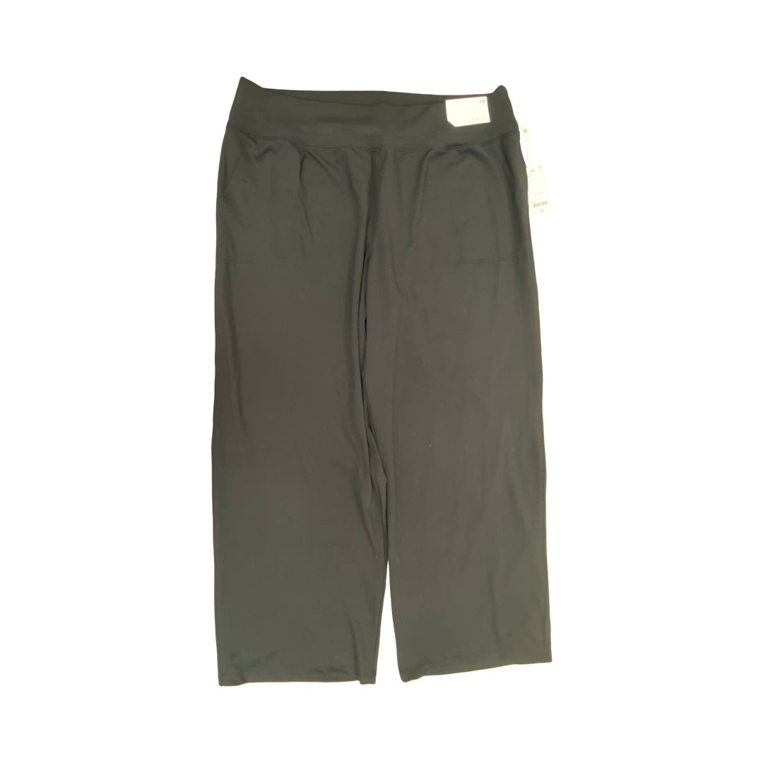 Athletic Pants By Stylus In Black, Size:1X