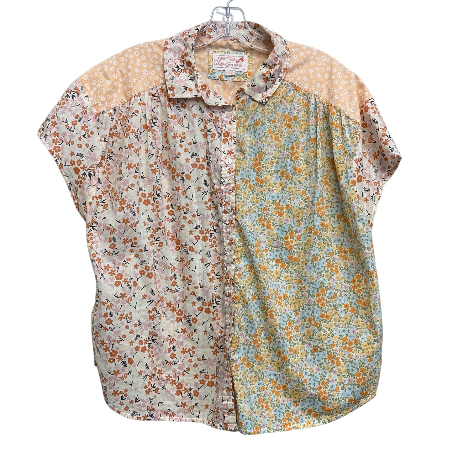 Top Ss By American Eagle In Floral Print, Size:S