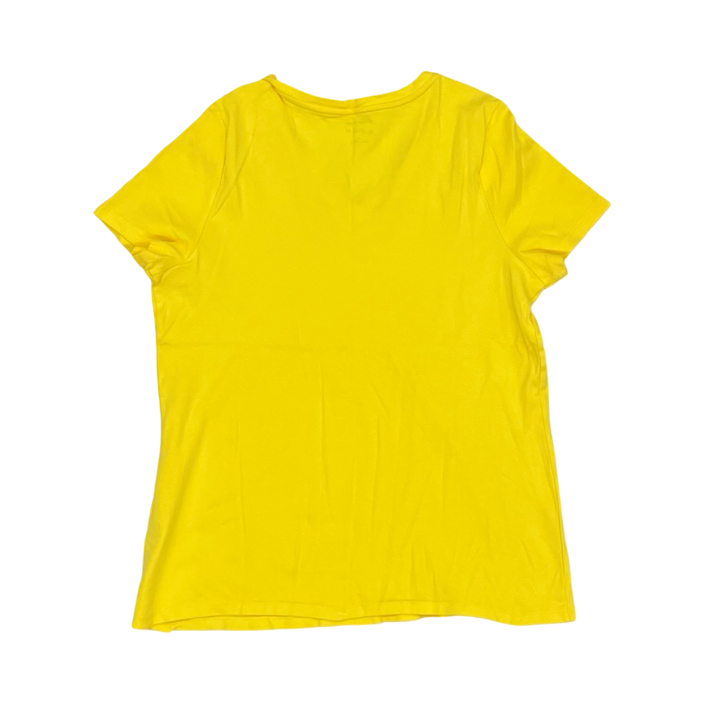 Top Ss Basic By Studio Works In Yellow, Size:L