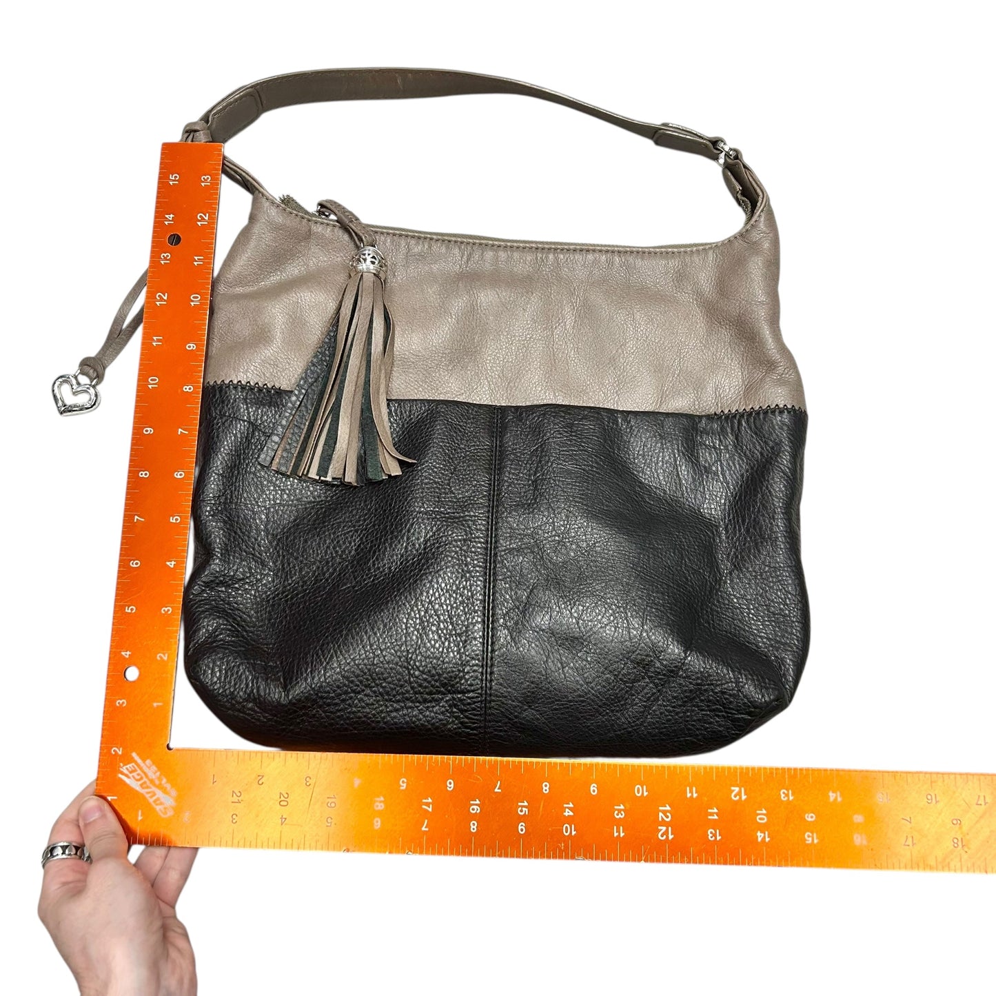 Handbag Leather By Brighton, Size: Medium