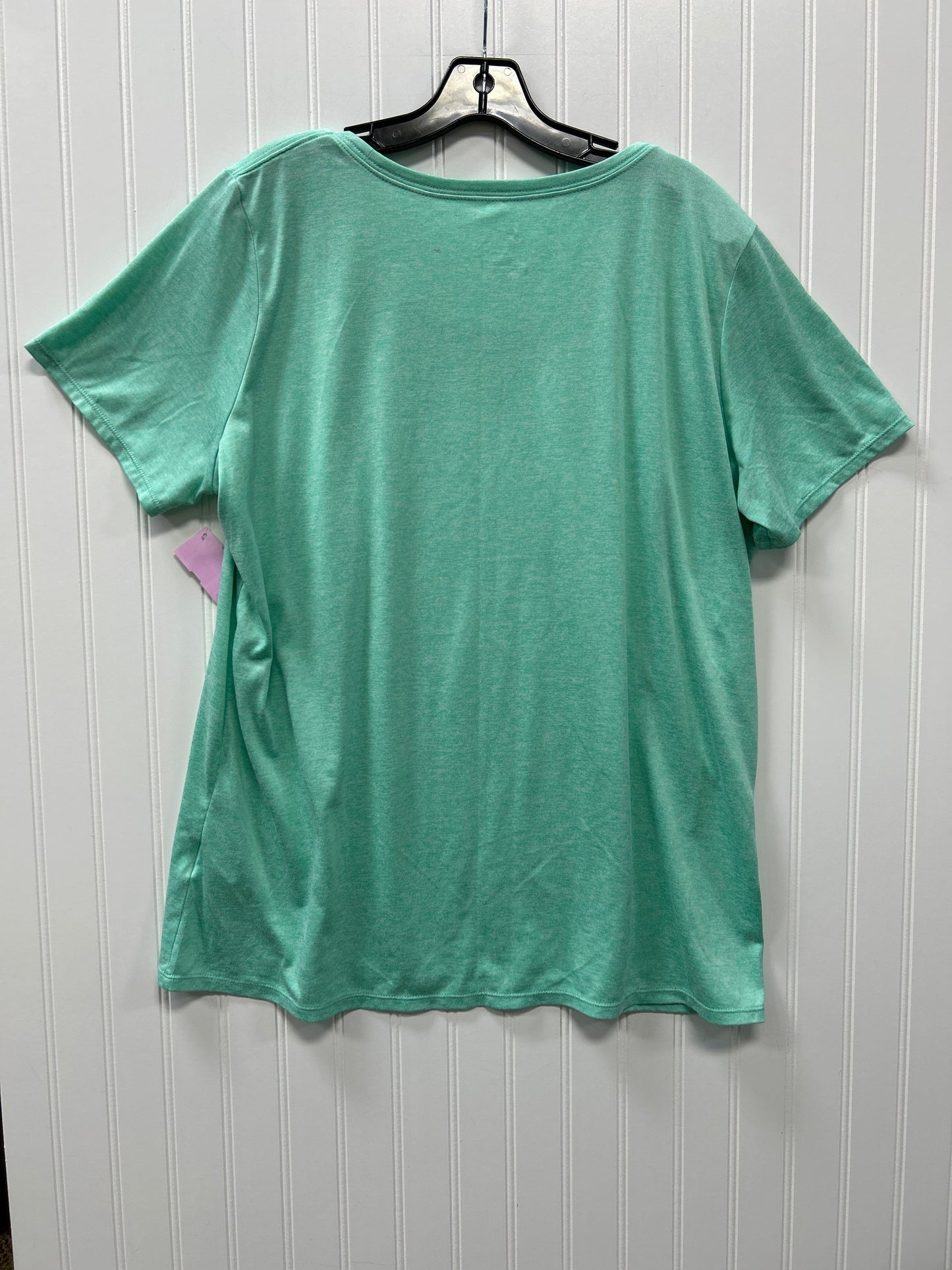 Athletic Top Ss By Nike Apparel In Teal, Size:Xxl
