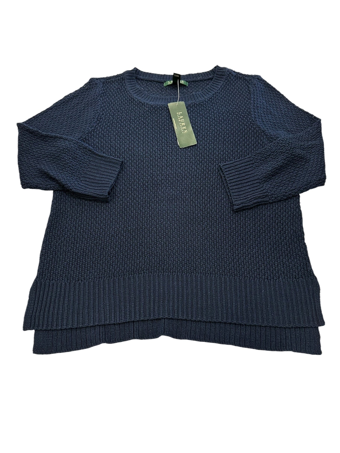 Sweater By Lauren By Ralph Lauren In Blue, Size:L