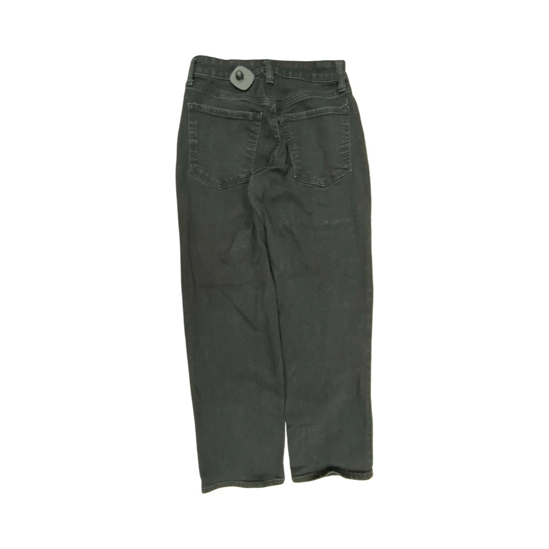 Jeans Wide Leg By Old Navy In Black Denim, Size:2P