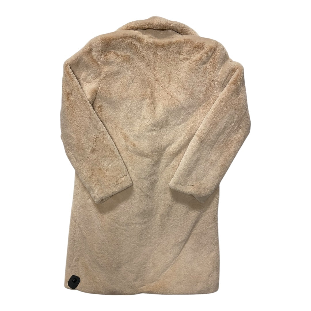 Coat Faux Fur & Sherpa By Avec Les Filles In Cream, Size:M