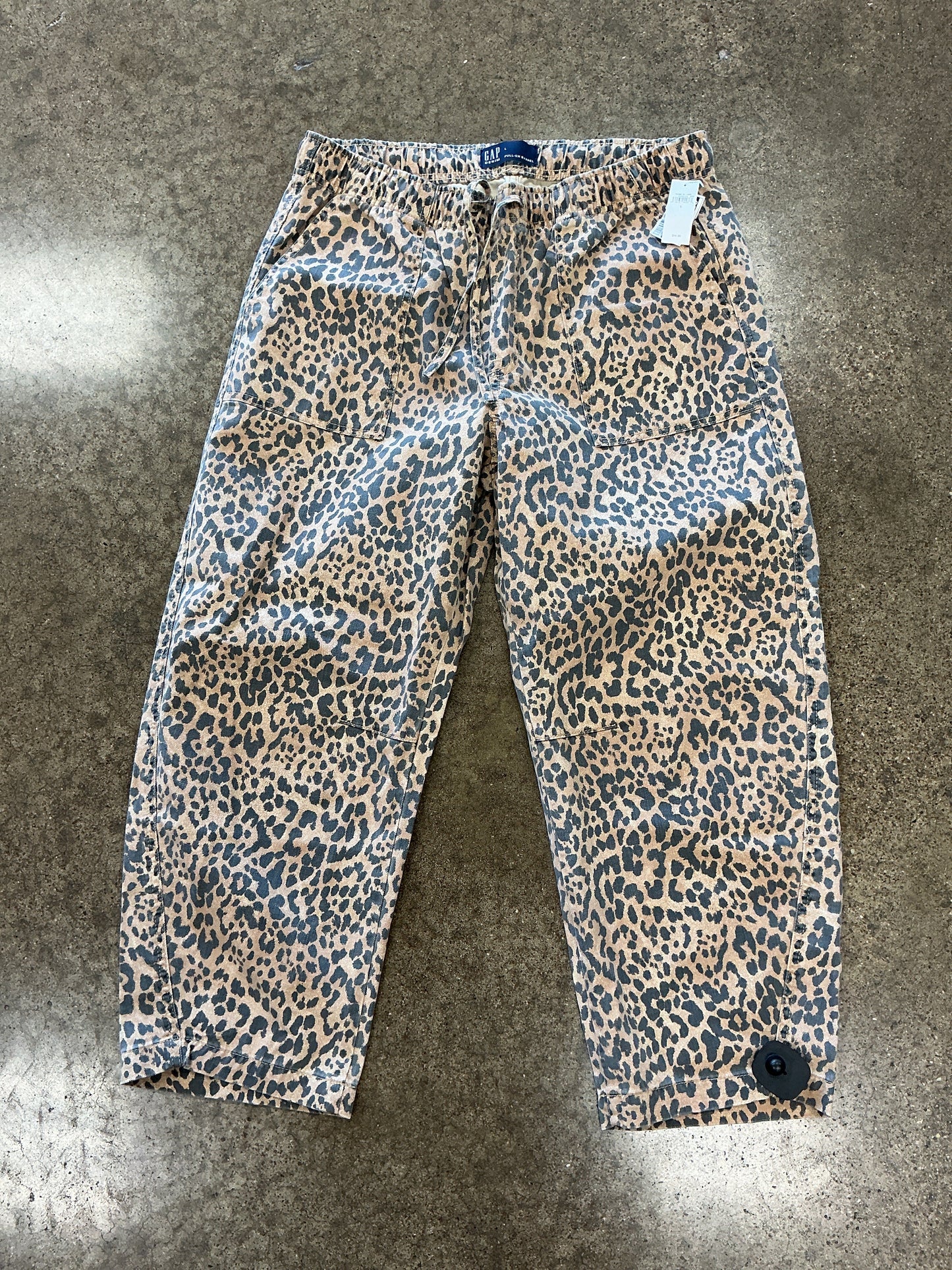 Pants Wide Leg By Gap In Animal Print, Size:L
