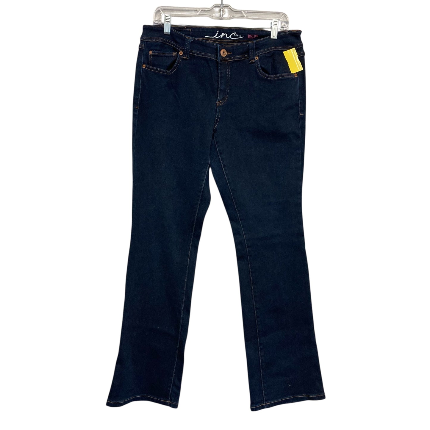 Jeans Boot Cut By Inc In Blue Denim, Size:12
