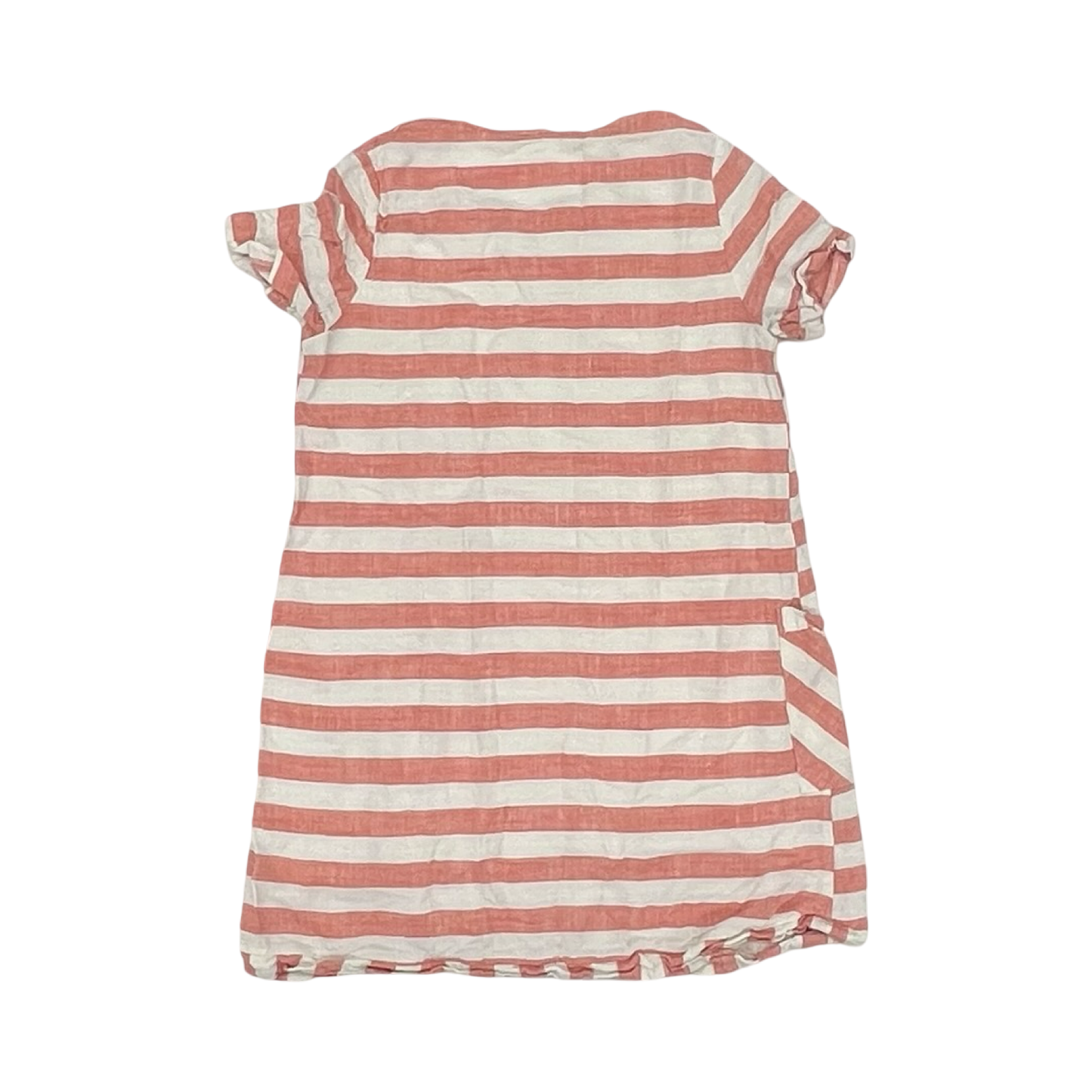 Dress Casual Short By Cotton Bleu In Orange & White, Size:S