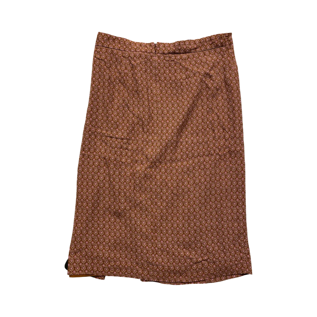 Skirt Maxi By Ann Taylor In Orange & Pink, Size:12