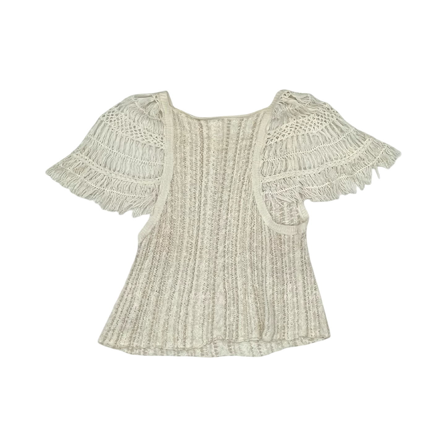 Sweater Ss By Free People In Cream, Size:S