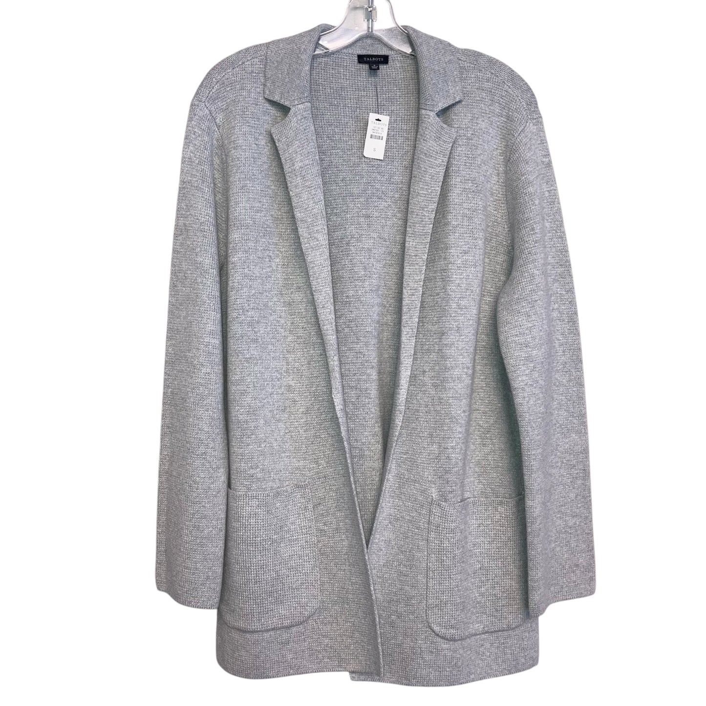 Sweater Cardigan By Talbots In Grey, Size:S