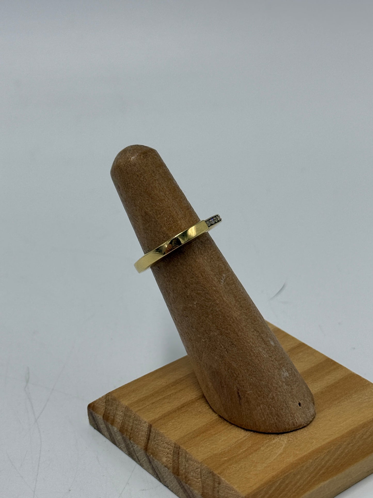 Tiffany & Company 18K & Diamond Lock Luxury Designer Ring, Size 6