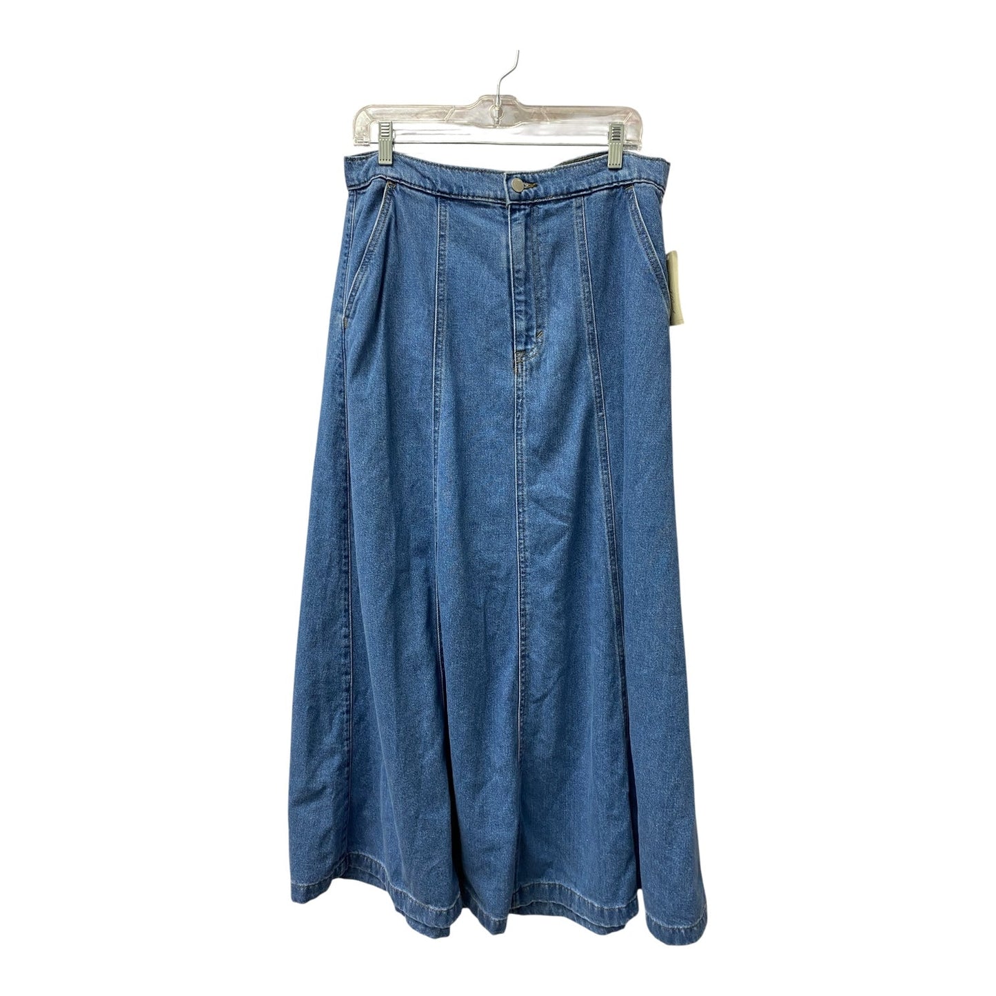 Skirt Maxi By Universal Thread In Blue Denim, Size:12