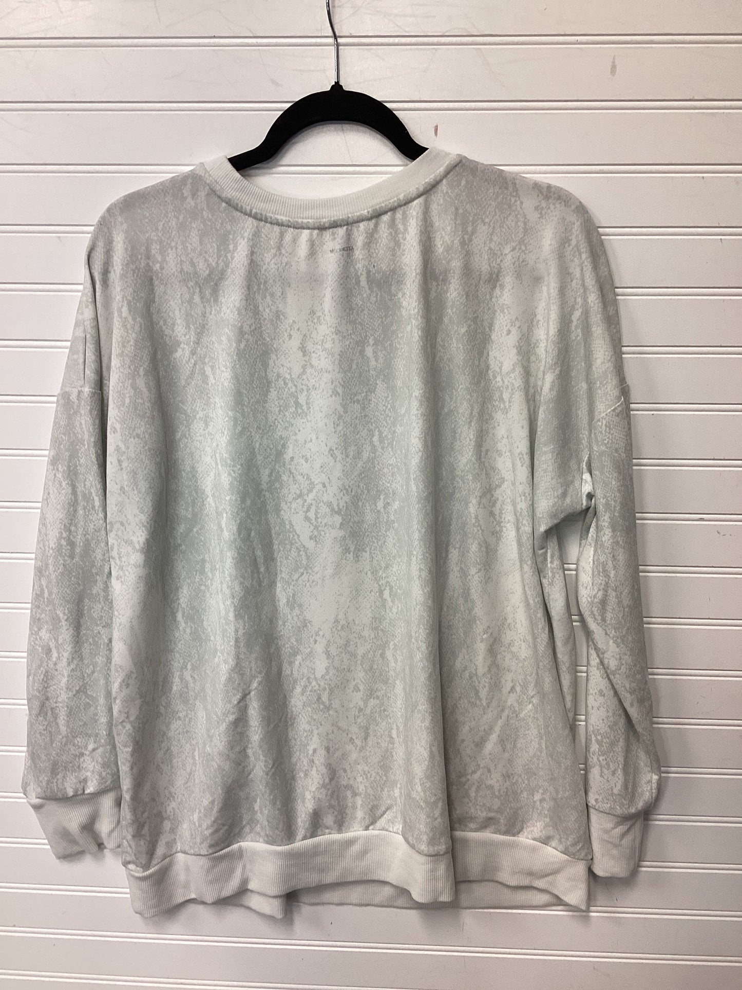 Athletic Top Ls Crewneck By Mondetta In Cream, Size:Xl