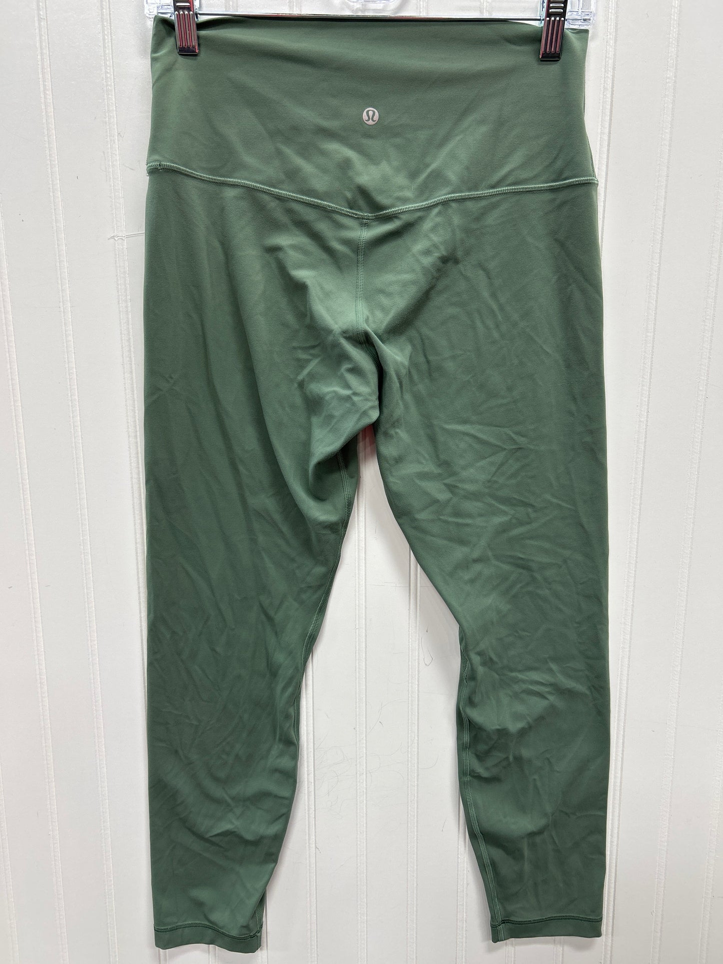 Athletic Leggings By Lululemon In Green, Size:10