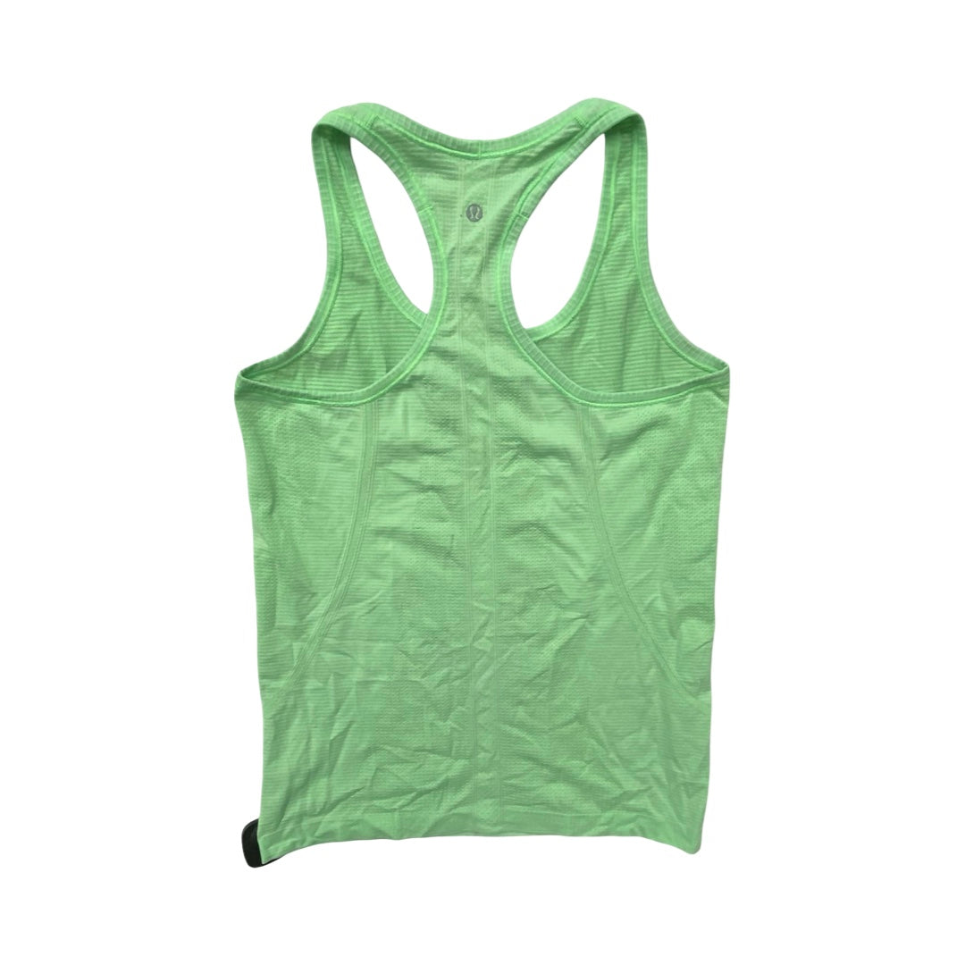 Athletic Tank Top By Lululemon In Green, Size:8