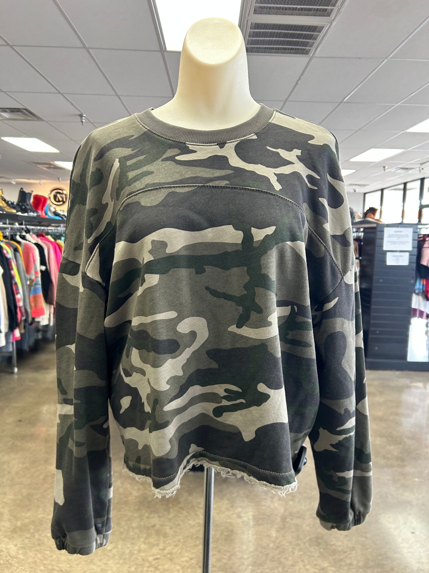 Sweatshirt Crewneck By Atm In Camouflage Print, Size:S