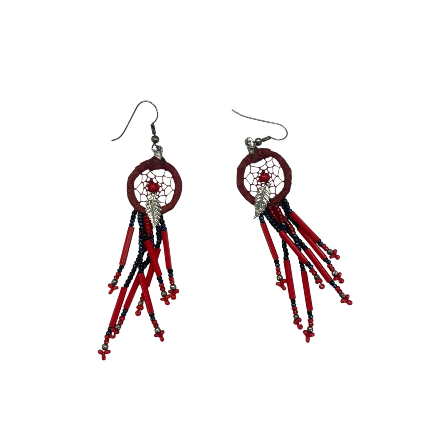 Earrings Dangle/Drop By Clothes Mentor In Red